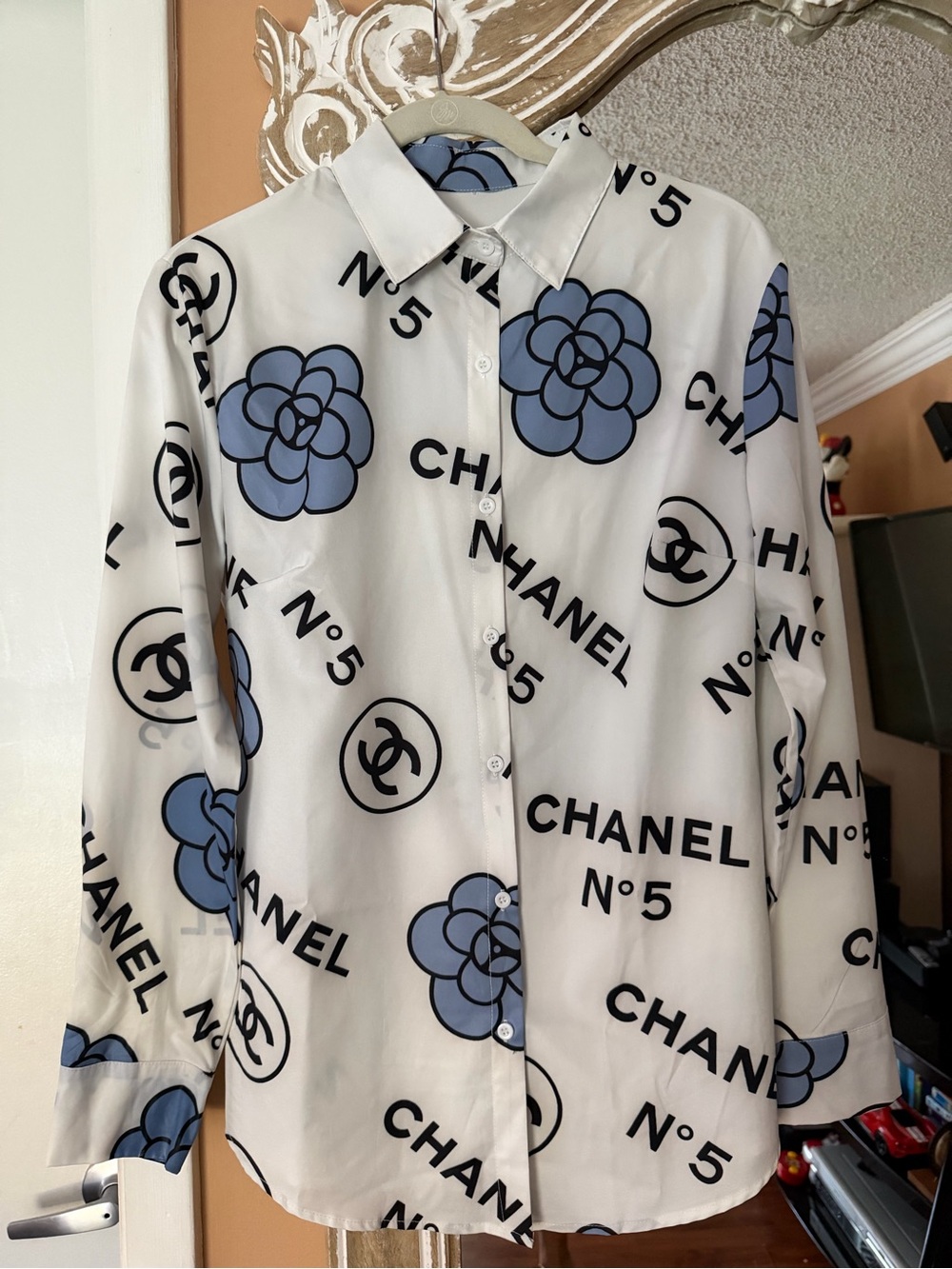 CHANEL Button-Down Shirt